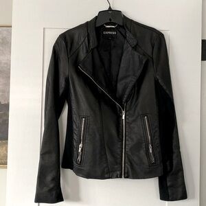 Express Faux Leather Moto Jacket - Size Medium